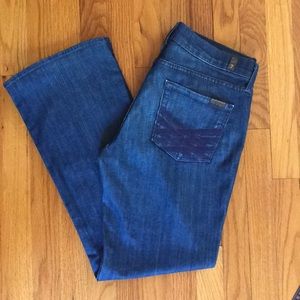 { 7 FOR ALL MANKIND } High Waist Bootcut Jeans